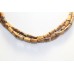 Necklace 3 Line Strand String Womens Beaded Jewelry Tiger's Eye Stone Beads B123